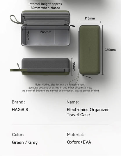 Hagibis Portable Travel Cable Organizer Bag - Smarsty