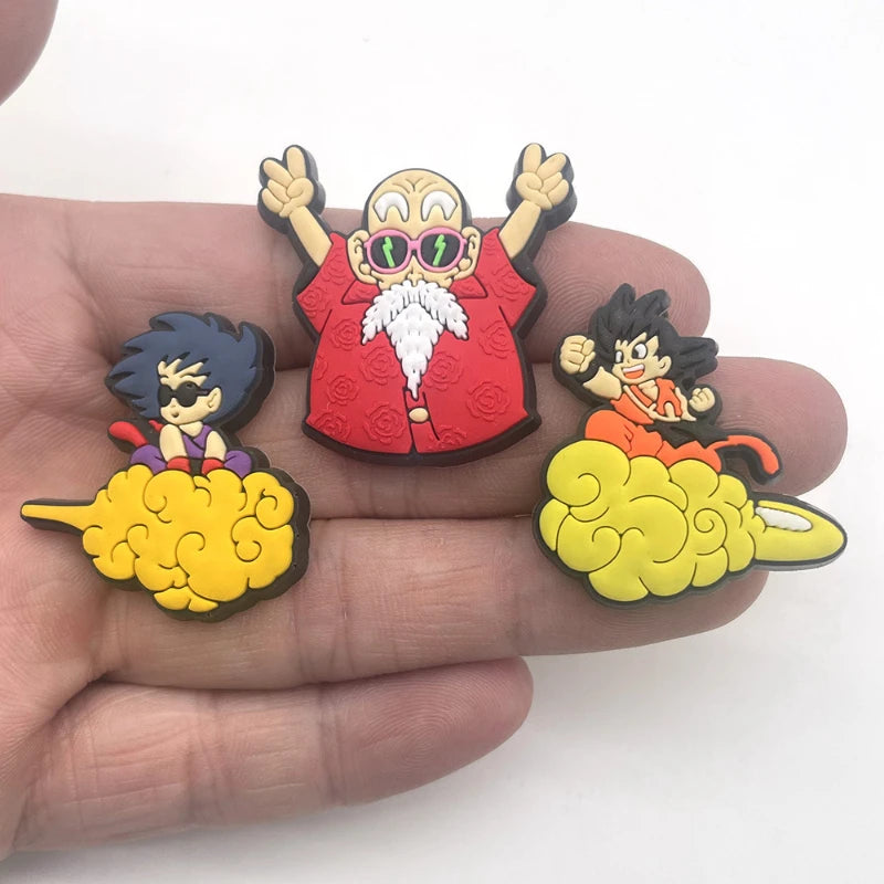 New JIBBITZ Dragon Ball Shoe Charm For Clogs PVC Waterproof Sandals Decorate Buckle Decorations Accessories Toys Gift