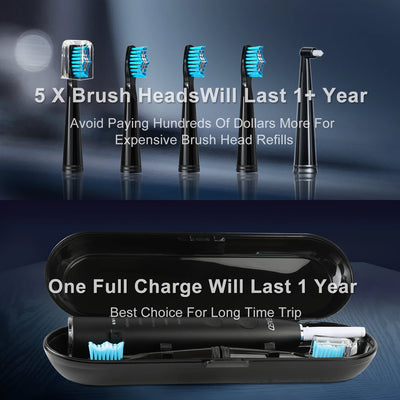 Seago Electric Sonic Toothbrush with 360 Days Battery Life - Smarsty