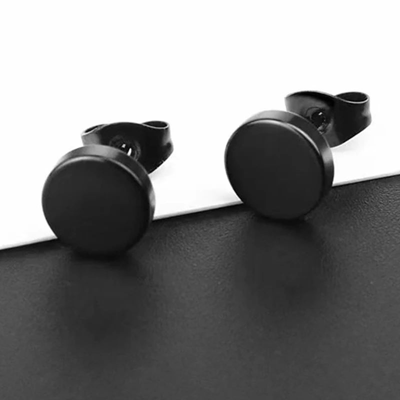 Vintage Punk Stainless Steel Stud Earrings Set for Men Women - Smarsty