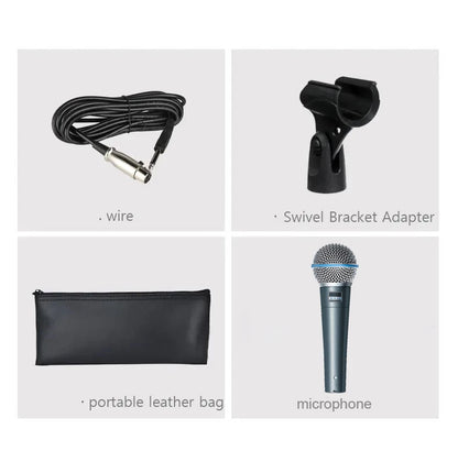 Metal Beta 58A Supercardioid Dynamic Microphone for Karaoke - Smarsty
