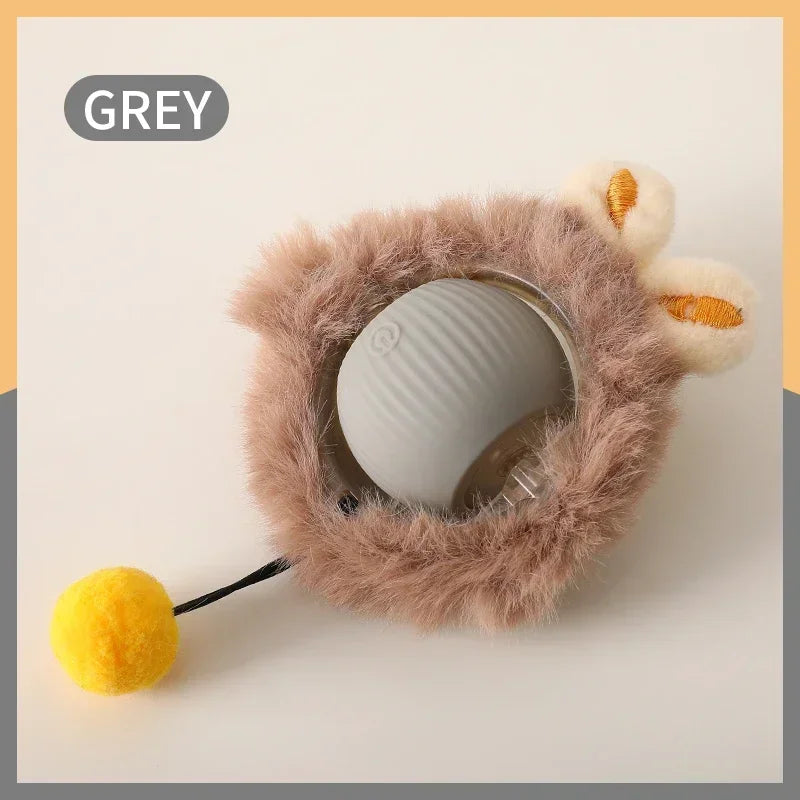 Rechargeable Cat Interactive Ball Toy With Faux Tail - Smarsty