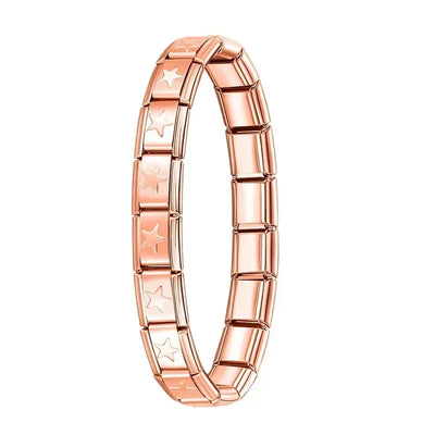 Hapiship Italian Stainless Steel Elastic Charm Bracelet - Smarsty