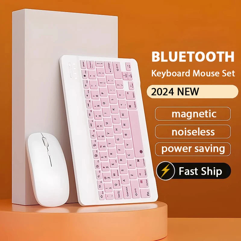 Magnetic Tablet Keyboard for Tablets Bluetooth Rechargeable