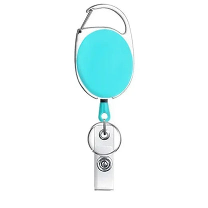 Transparent Cards Slots ID Tag Badge Holder with Badge Reel Cards Storage Organizer Employee Pass Work Card Case Sleeve - Smarsty
