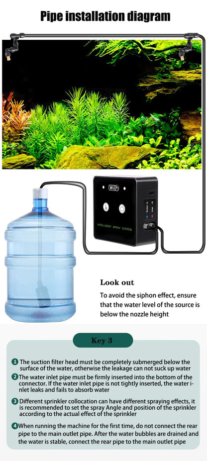 WiFi Controlled Automatic Mist Sprayer Irrigation Kit - Smarsty