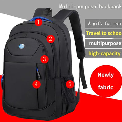 Men's and Women's Double-Shoulder Backpack - Solid Color - Business Travel, Business Trip, Commuting, Casual Use - Smarsty