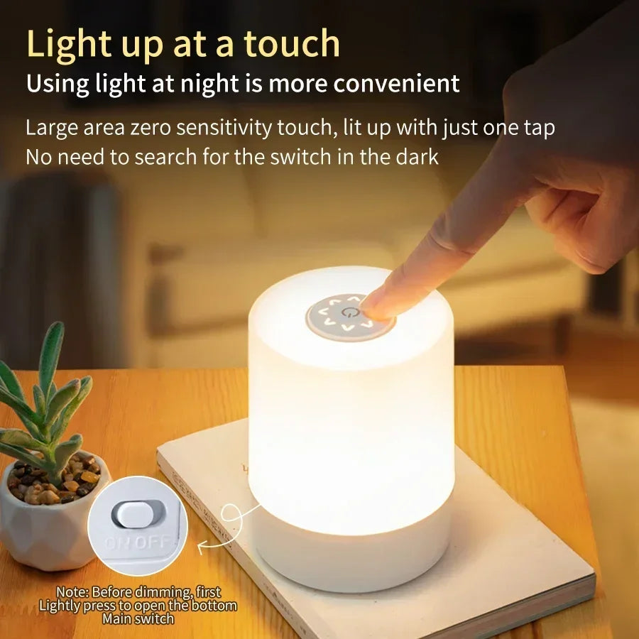 LED Rechargeable Night Lamp with Remote Control - Smarsty
