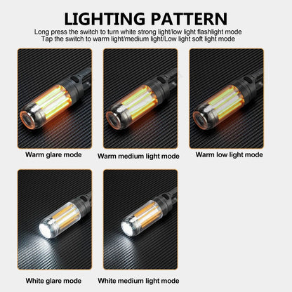 LED Camping Lantern Rechargeable Portable Flashlight Work Light 5 Modes Hanging Tent Lamp 8 Light Filaments Outdoor by Smarsty