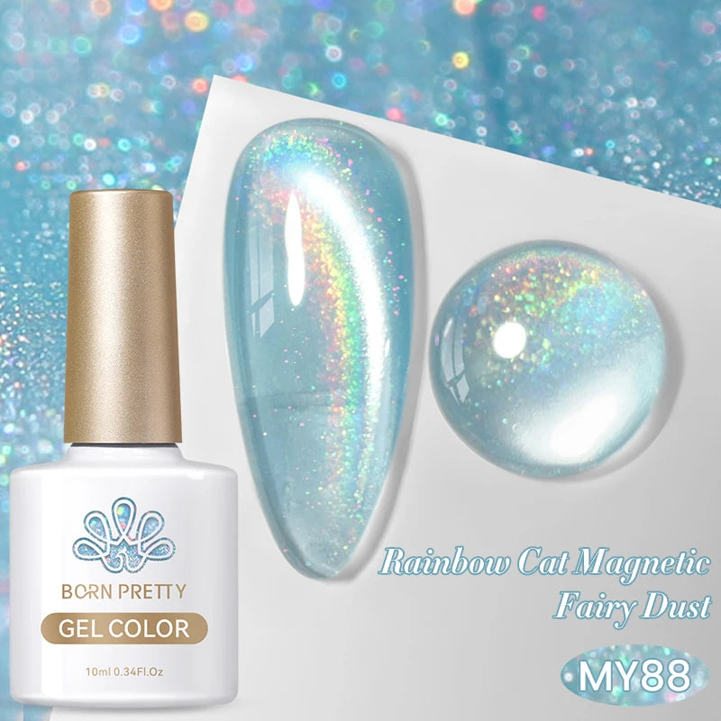 Born Pretty Rainbow Purple Magnetic Gel Nail Polish 10ml - Smarsty