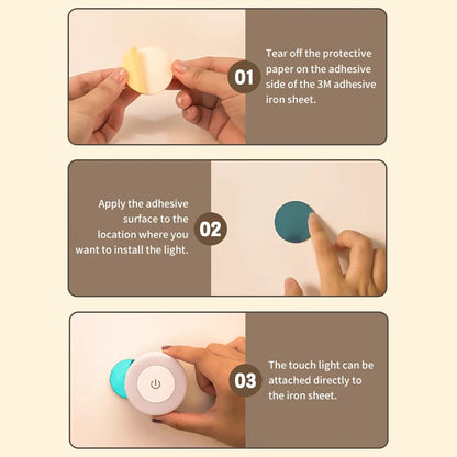 Rechargeable LED Night Light with Dimmable Touch Switch - Smarsty