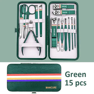 Ouriner Portable Manicure Set with Sharp Nail Clippers - Smarsty