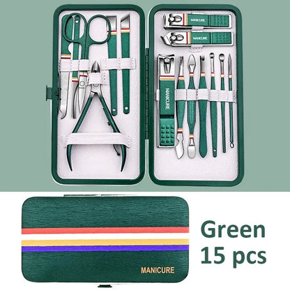 Ouriner Portable Manicure Set with Sharp Nail Clippers - Smarsty