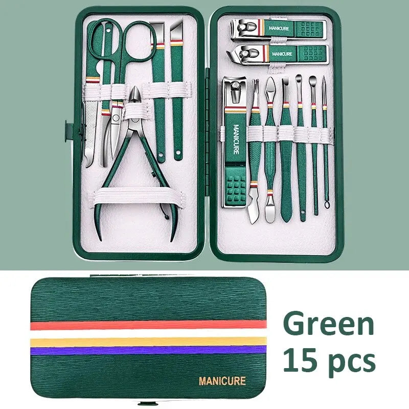 Ouriner Portable Manicure Set with Sharp Nail Clippers - Smarsty