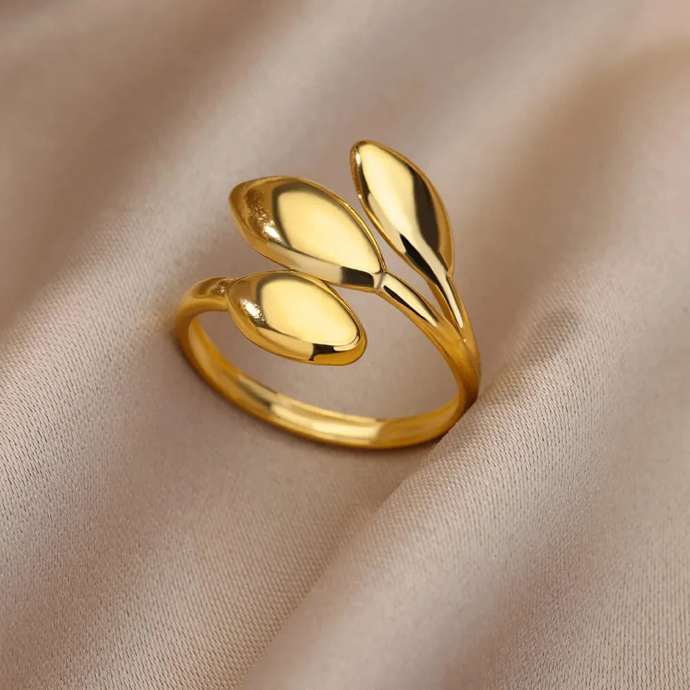 Luxury Gold 316L Stainless Steel Rings for Women - Smarsty