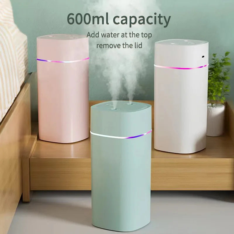 USB Essential Oil Humidifier with Double Spray Mist - Smarsty