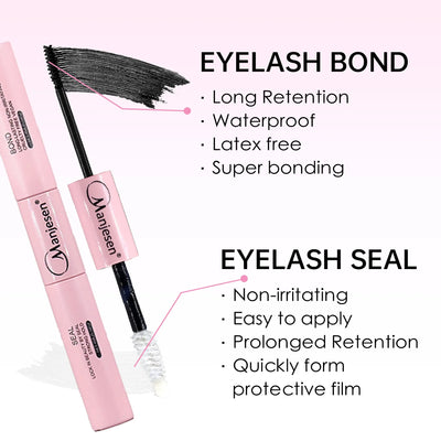 DIY Lashes Extension Kit Eyelashes 200 PCS Clusters Lash Bond and Seal Makeup Tools for Gluing  Lashes Gluing Glue  Accessories - Smarsty