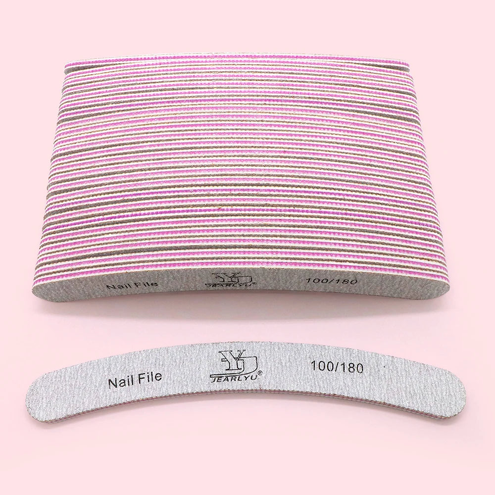 Professional Nail File Set with 5 Colors and Multiple Grits - Smarsty
