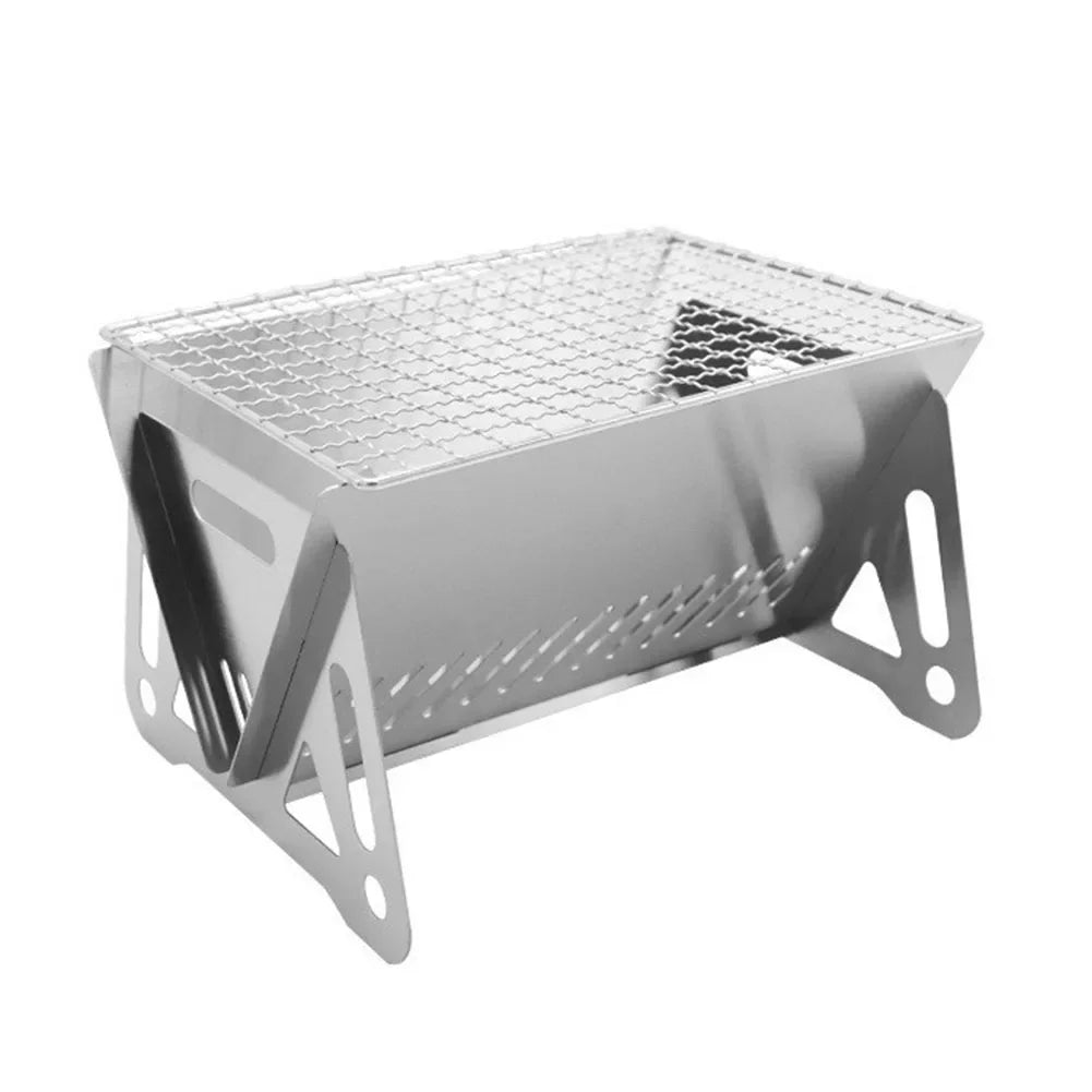 Portable Folding BBQ Grill for Camping and Outdoor Cooking - Smarsty