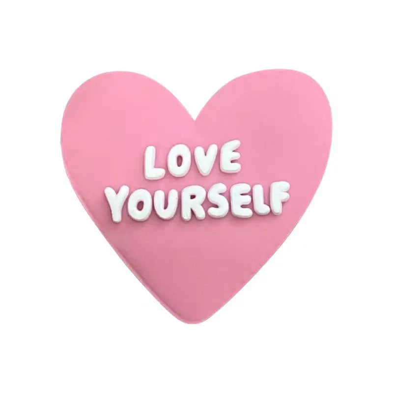 1Pcs PVC Pink Heart Shoe Charms Cute Animal Shoe Decorations Pins for Women Girls Sandal Buckles Accessories Gift
