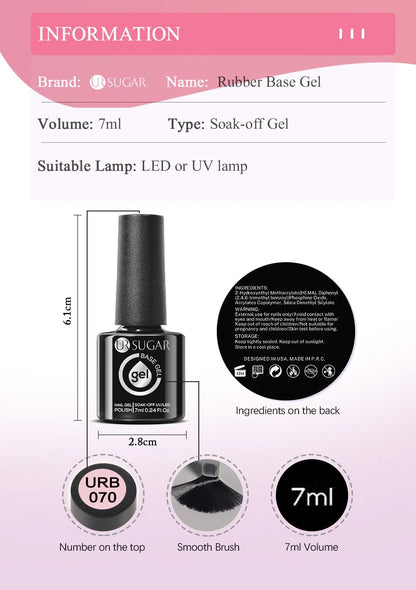 UR Sugar Nude Rubber Base Gel for Natural Nails - Smarsty