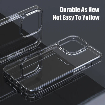 Luxury Tempered Glass Clear Case For iPhone 16 15 14 12 13 Mini 11 Pro XS Max X XR 15 7 8 16Plus SE Transparent Hard Case Fundas by Smarsty