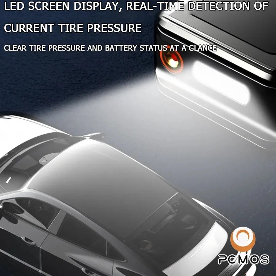 Portable Tire Inflator With LCD Display Wireless Charging - Smarsty