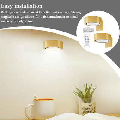 Magnetic LED Wall Light with Dimmable Touch Control - Smarsty