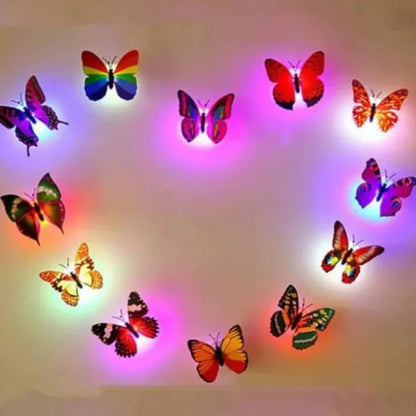 3D LED Butterfly Wall Stickers for Creative Decor - Smarsty