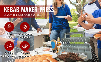 Reusable Kebab Maker Tool for Easy BBQ Preparation - Smarsty