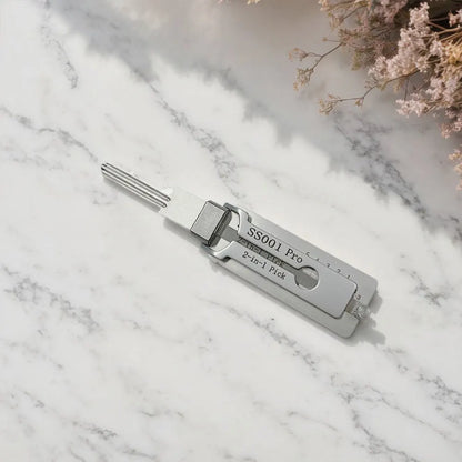 2-in-1 Stainless Steel Key Decoder Portable Precision Hook And Pickup Hand Tool O-ring Pickup Kit Maintenance Repair Kit