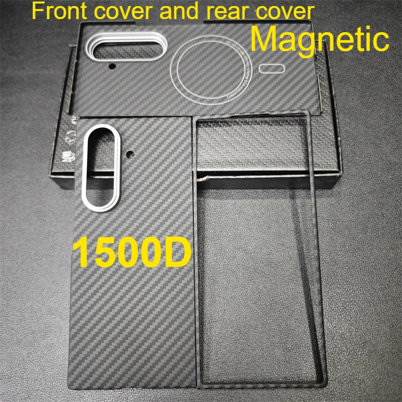 Aramid Magnetic Case For Z Fold 7 Carbon Fiber MagSafe - Smarsty