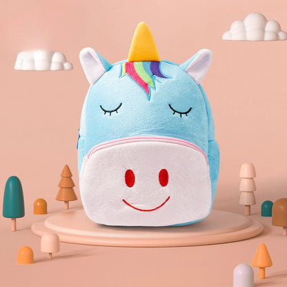 Plush Kindergarten Backpack Anti Lost Cute Design Kids - Smarsty
