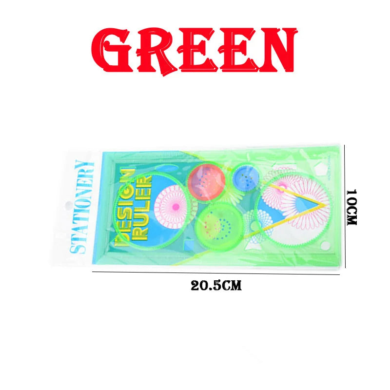 Geometry Spirograph Drawing Stencils Set Painting Template Art Crafts Creative Kids Educational Toy Variety of Flowers Ruler by Smarsty