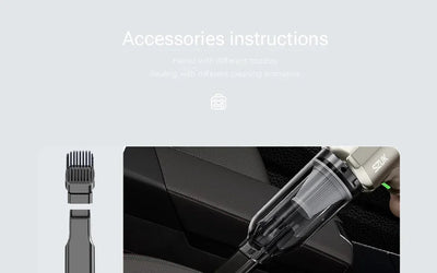 Cordless Car Vacuum Cleaner With Strong Suction Portable - Smarsty