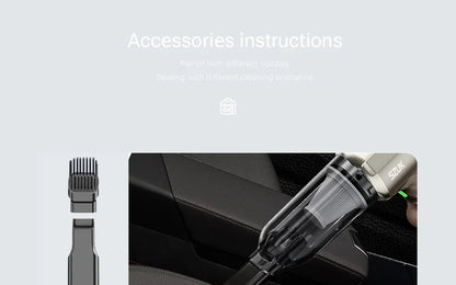 Cordless Car Vacuum Cleaner With Strong Suction Portable - Smarsty