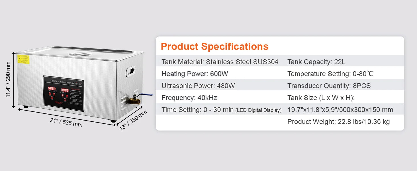 SucceBuy 2L 3L 6L 10L 22L 30L Ultrasonic Cleaner Stainless Steel Portable Cleaning Washing Machine Ultrasound Home Appliance - Smarsty
