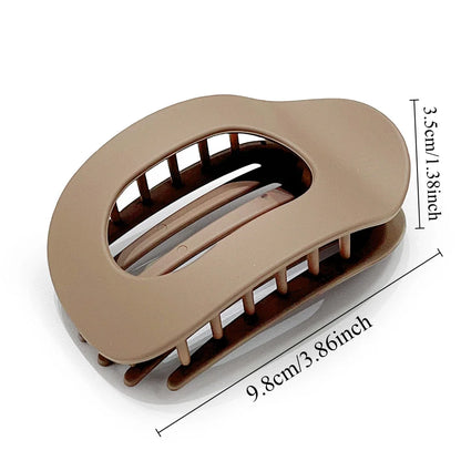 Fashion Leopard Oval Hair Claw Clip for Women - Smarsty