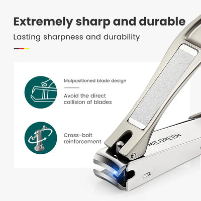 MR GREEN Anti Splash Stainless Steel Nail Clippers - Smarsty
