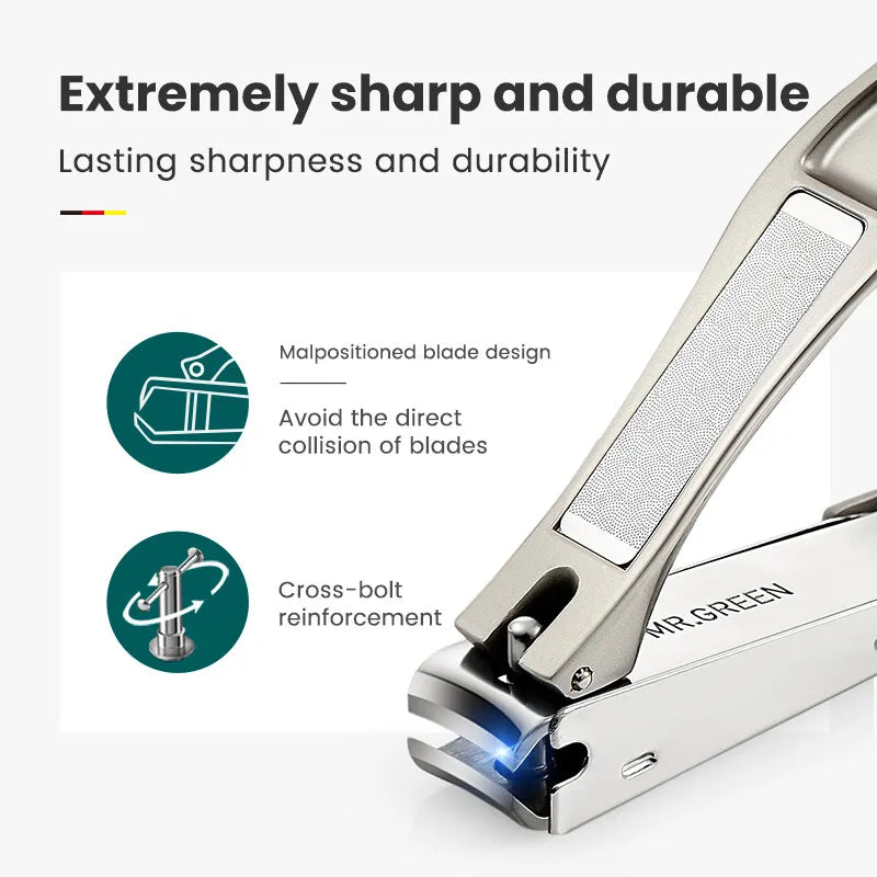 MR GREEN Anti Splash Stainless Steel Nail Clippers - Smarsty