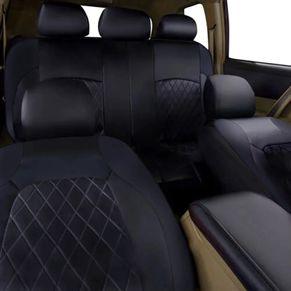 All Season Quilted PU Leather Car Seat Cover Waterproof - Smarsty