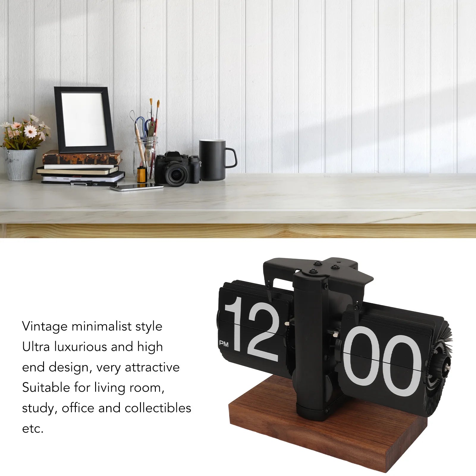 Digital Flip Down Clock with Easy Time Adjustment - Smarsty