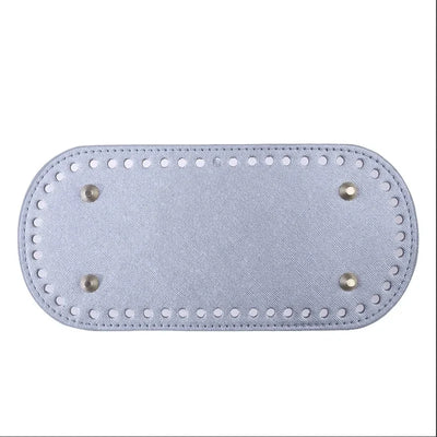 22x10cm Long Bottom for Knitted Bag PU leather Bag Base Handmade Bottom With Holes Diy Crochet Bag Bottom accessories - Smarsty