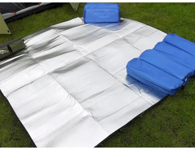 Camping Mat Foam Foil Blanket Aluminum Insulation Foam Foil Mat Sleeping Pad Thermal Outdoor Tent Footprint Reflecting Heat by Smarsty