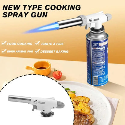 Adjustable Flame Gas Lighters Outdoor Camping Gas Welding-Burner Welding Gas Burner Flame Gas Torch for BBQ Camping Cooking