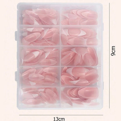 120pcs White French Fake Nails for Chic Style - Smarsty