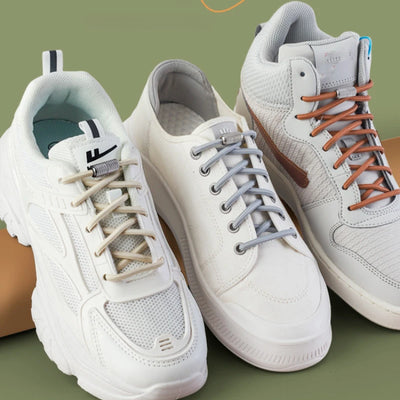 New Elastic Laces Sneakers Tennis Round Shoe laces Without ties Kids Adult No Tie Shoelace Rubber Bands Shoe Accessories - Smarsty