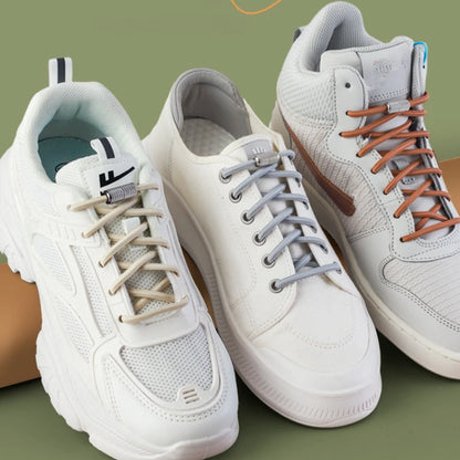 New Elastic Laces Sneakers Tennis Round Shoe laces Without ties Kids Adult No Tie Shoelace Rubber Bands Shoe Accessories - Smarsty