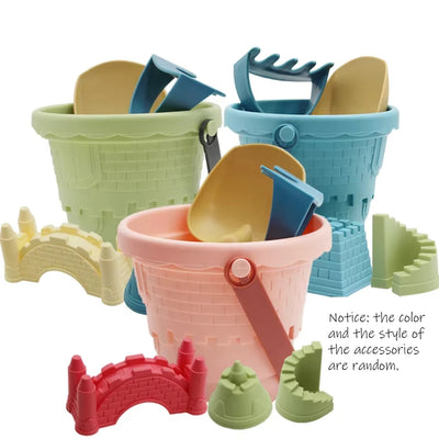 Children's Castle Sand Digging Sets Sand Scoop Summer Toy Beach Toys Sand Box for Kids Outdoor Baby Educational Interactive Gift by Smarsty