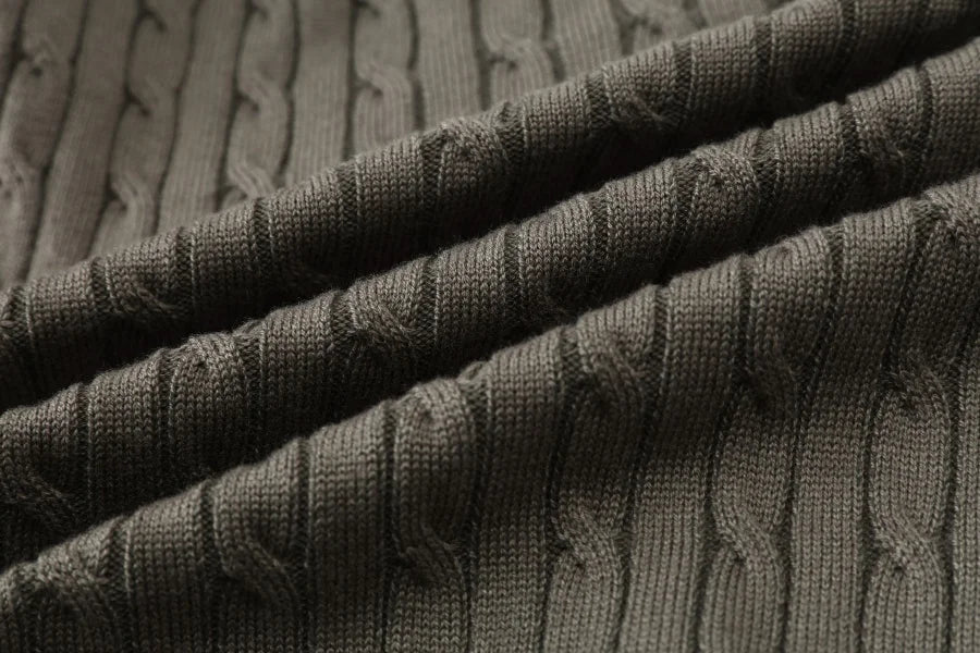 AS AW25 new design knitting cable cardigan + ribbing mockneck dress maxi length match for lady wear - Smarsty
